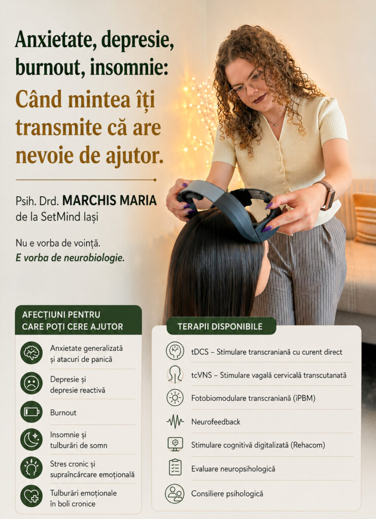Psiholog Bacau. Terapii de neuromodulare.